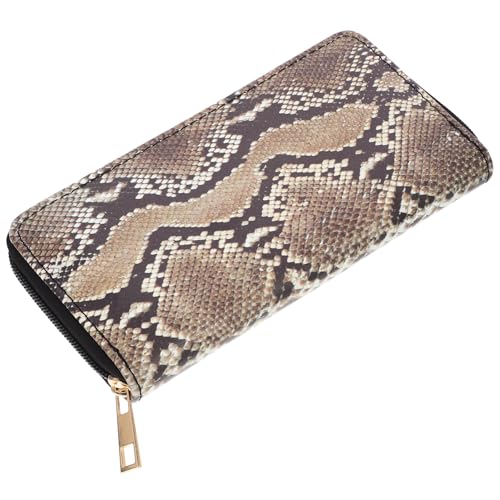 GALPADA 1stück Damen Geldbörse Aus Pu-Leder Mit Schlangenhautmuster Praktische Clutch Für Mobiltelefone Und Karten Stilvolles Design Für Reisen Und Alltag Große Kapazität Und Leicht von GALPADA
