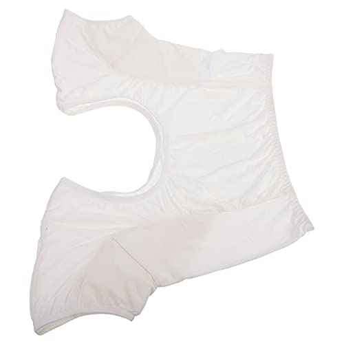 GALPADA Laufweste Weißes Hemd 1 Schweißoberteil Größe M Ärmel Workout-Unterhemd - Atmungsaktive Damenunterwäsche Absorbierende Unterarm-Cami-Weste Rücken Kurzer BH: L Absorbierende Weißes Hemd von GALPADA