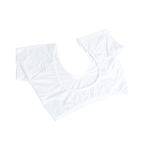 GALPADA Schweißschutz-unterwäsche Für Damen Achselschweißpolster Atmungsaktiv Kurz Für Frauen Und Mädchen Weiß Schnell Absorbierend Wiederverwendbar von GALPADA