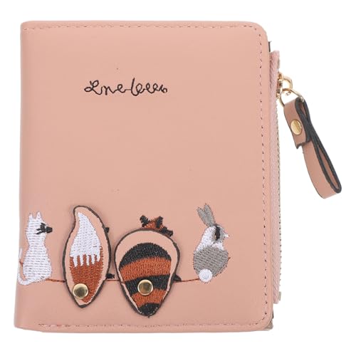 GALPADA 1stk Brieftasche Mit Critter-Print Visitenkartenhalter Für Damen Geldbörse Süß Fuchs Schlüsselanhänger Kleine Geldbörse Für Frauen Süße Münzfach Taschen Metall EIN Stück Mädchen von GALPADA