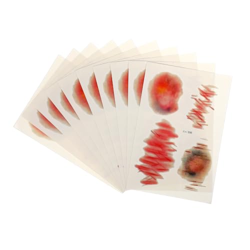 GALPADA 10 Blatt Realistische Fake Narben Tattoos Halloween Wunden Aufkleber PVC Hautfreundlich für April Fools Day Party Karneval Spaß von GALPADA