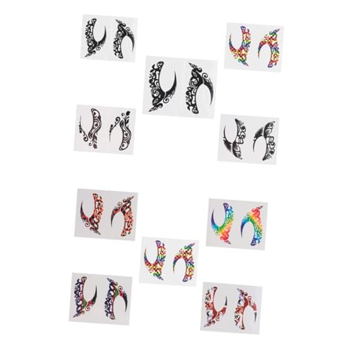 GALPADA 10paare Eyeliner Aufkleber Festival Stil Lidschatten Aufkleber Weibliche Kostüm Augen Makeup Tools Prop Hochwertiger Klebstoff Kompakt Leicht von GALPADA