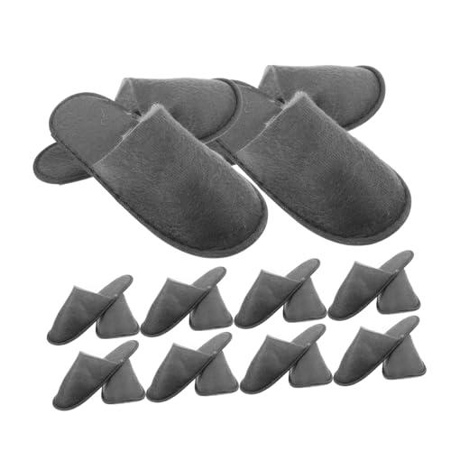 GALPADA 10 Paare Einweg Gästehausschuhe Antirutsch Komfortable Slipper für Hotel Spa Zuhause Flexible Rutschfeste Leichte Hausschuhe für Damen und Herren von GALPADA