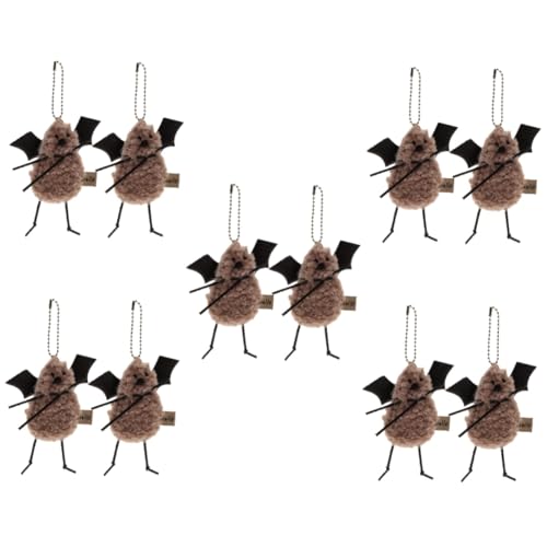 GALPADA 10stücke Plüsch Schlüsselanhänger Süße Cartoon Ornamente Für Taschen Rucksäcke Hochwertiges Für Freunde Langlebiges Design Kuschelige Deko Für Weihnachten Und Alltag von GALPADA