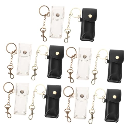 GALPADA 10 STK transparentes lippenstiftetui Halter für Lipgloss Jadekamm-Massagegerät Lipstick Holder Lippenstift etui Lippenstifthalter für die Handtasche Lippenstift-Organizer PVC von GALPADA