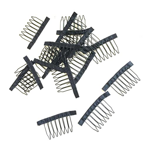 GALPADA 10stücke Stahlzahn Perückenkamm-clips Netzkamm-clips Für Kappen Spitzen Perückenclip Zubehör Für Damen Schönheitssalon von GALPADA
