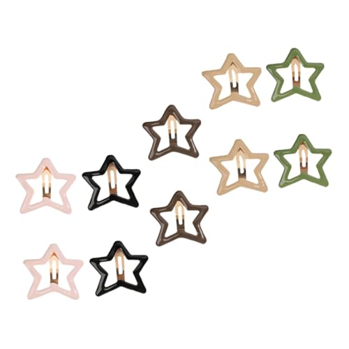 GALPADA 10St Fünfzackiger Stern-Haarspange gebrochenes Haar BB-Clip Haarspange Seitenclip High-End- -Clip-Haar-Accessoire Haarschmuck für Mädchen Sternseitenclips kinder haarspangen von GALPADA