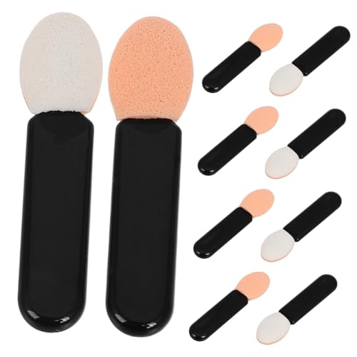 GALPADA 10stücke Lidschatten Pinsel Mit Mini Blending Pinsel Und Schwamm Applikator Für Augen Make-up Und Concealer Travel Friendly Make-up Tools Für Frauen Und Mädchen von GALPADA