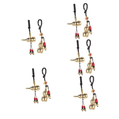 GALPADA 10stücke Feng Shui Gourd Schlüsselanhänger Aus Messing Handgefertigte Kalebassen Pendants Für Glück Und Wohlstand Für Taschen Und Geldbörsen von GALPADA