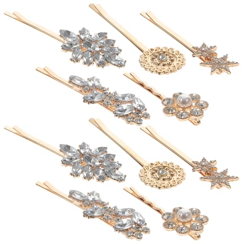 GALPADA 10 Stück Rhinestone Haarnadeln Set für Damen Teiliges Hochzeits Haaraccessoires Vintage Bobby Pins mit Strasssteinen für Besondere Anlässe und Festlichkeiten von GALPADA