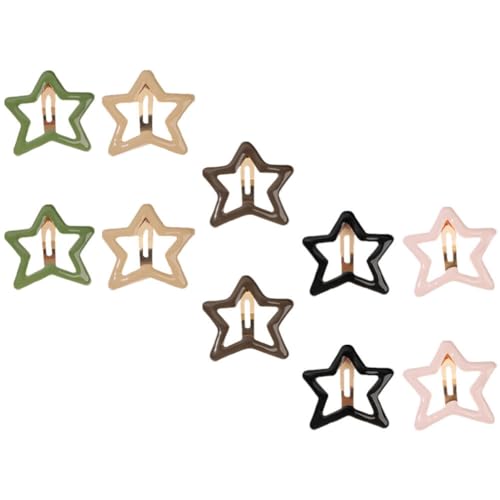 GALPADA 10st Fünfzackiger Stern-haarspange Gebrochenes Haar Bb-clip Haarspange Seitenclip High-end- -clip-haar-accessoire Star-haarspangen Für Frauen Pentagramm Kopfbedeckung Fräulein von GALPADA