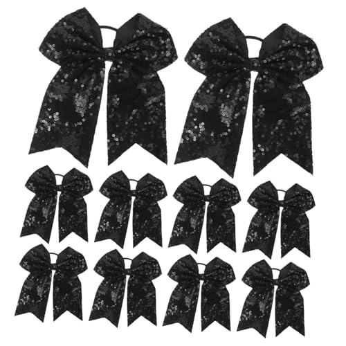 GALPADA 10 Stück Teiliges Cheerleader Haarschleifen aus Strapazierfähigem Elastische Haargummis für Mädchen Formbeständig Sicher und Vielseitig für Alltag Party und Sportveranstaltungen von GALPADA