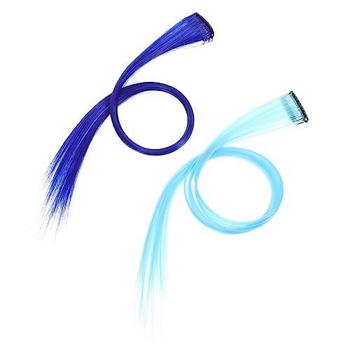 GALPADA 10stücke Clip Haarverlängerungen Aus Echthaar Farbige Haarschmuck-teile Gerade Haarteile Für Mädchen Leicht Anzuwendender Schmuck Für Verschiedene Anlässe von GALPADA