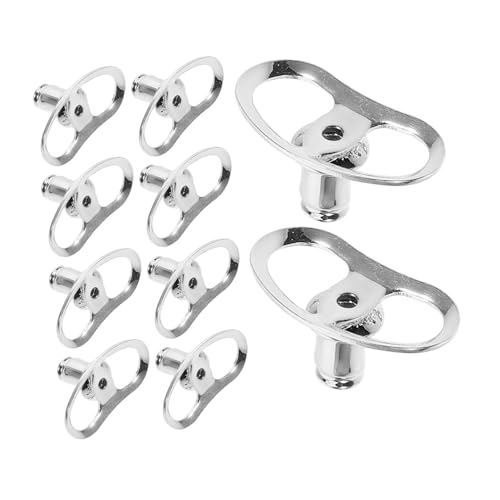 GALPADA 10 Stück Teiliges Ohrstecker Lifter aus Kupferbeschichtetem Metall mit Silikon Stabile Ohrring Rückseiten für Schwere Stecker Verleiht Eleganten Halt bei Schlaffen Ohrläppchen von GALPADA