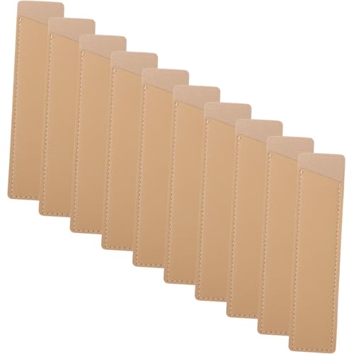 GALPADA 10 Stück Teiliges PU Leder Stifttaschen in Khaki Kleine Tragbare Pen Sleeves für Krankenschwestern und Ärzte Praktischer Stiftehalter für Geordnete Aufbewahrung und Einfachen von GALPADA
