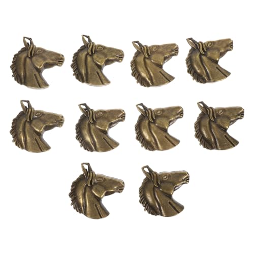 GALPADA 10 Stück Teiliges Pferdekopf Anhänger Legierter Diy Schmuck Charms für Kreative Armbänder für Handwerksprojekte von GALPADA