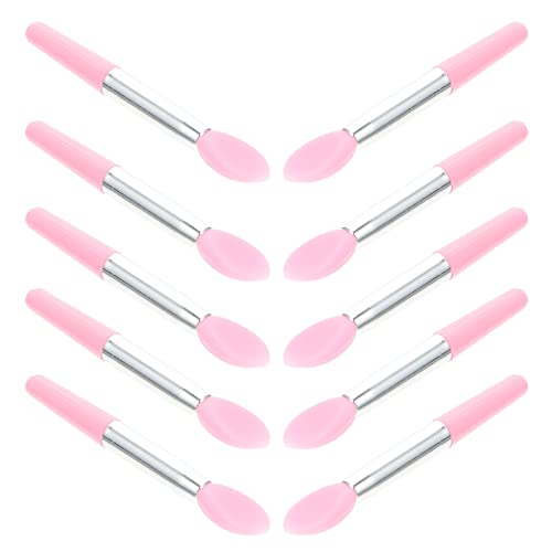 GALPADA 10 Stück Teiliges Silikon Lippenpinsel für Augen Make Up Kosmetikpinsel für Lidschatten und für Damen und Anfänger Professionell und Praktisch Pinke Köpfe mit Silbernem GALPADA 10 Stück Teiliges Silikon Lippenpinsel für Augen Make Up Kosmetikpinsel für Lidschatten und für Damen und Anfänger Professionell und Praktisch Pinke Köpfe mit Silbernem von GALPADA