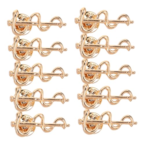 GALPADA 10 Stück Teiliges Snake Brooch aus Hochwertigem Legierungsmaterial Elegante Caduceus Nadel für Ärzte und Pflegekräfte Perfektes für Besondere Anlässe und Formelle Veranstaltungen von GALPADA