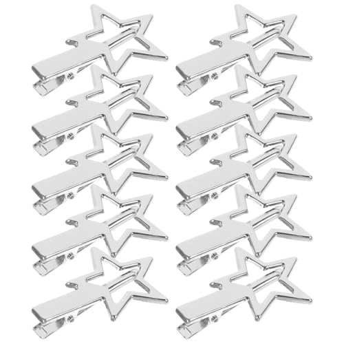 GALPADA 10 Stück Teiliges Stern Haarspangen für Mädchen Dekorative Metall Haarclips Rutschfeste Haarschmuck Accessoires für Fransen und Unordentliche Frisuren GALPADA 10 Stück Teiliges Stern Haarspangen für Mädchen Dekorative Metall Haarclips Rutschfeste Haarschmuck Accessoires für Fransen und Unordentliche Frisuren von GALPADA