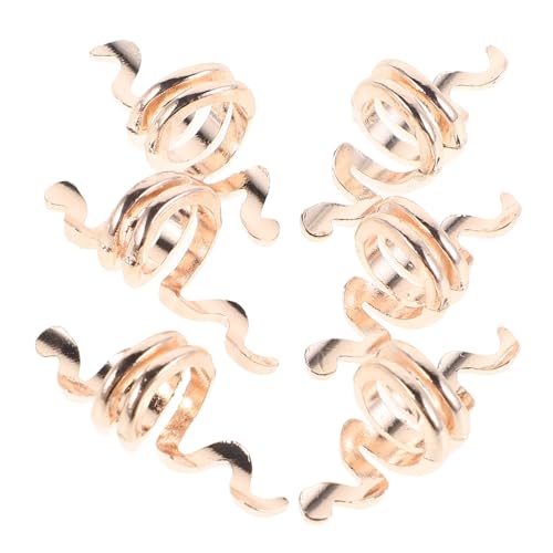 GALPADA 10 Stück Teiliges Vintage Spiral Haarschmuck Retro Schlange Haar Ringe für Zöpfe Dreadlocks und Hochsteckfrisuren Unisex Haarschmuck für Frauen und Männer Tragbares Styling von GALPADA