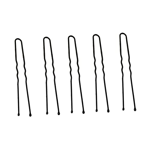 GALPADA 100 Stück Teiliges U Förmige Haarnadeln für Damen Rutschfest Gewellt Metallisch Stark und Elastisch mit Kugeligen Spitzen für Schonende Anwendung für Hochzeiten und Tägliche von GALPADA