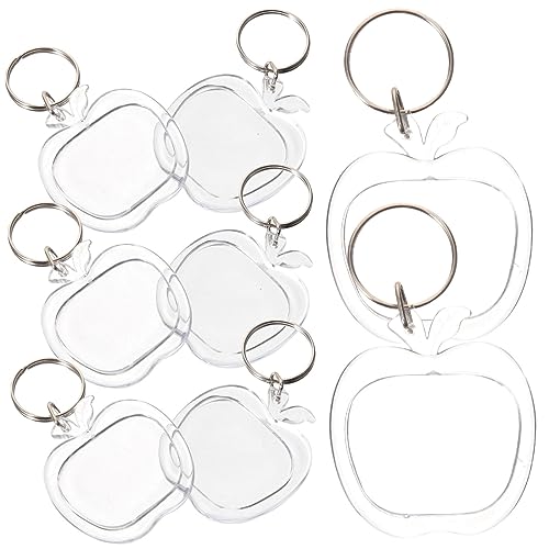 GALPADA Schlüsselanhänger Foto-schlüsselanhänger Acryl-bilderrahmen 10-teiliges Set Für Jungen Und Mädchen Erwachsene von GALPADA