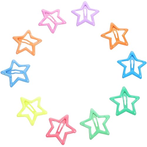 GALPADA 10st Haarspangen Für Kleine Mädchen Star Hair Clips Stern Schneidet Haare Sternclip Star Clips Stern Haarspange Haarspangen Haarspangen Metall Kleinkind Kein Haarschaden Haarnadel von GALPADA