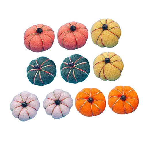 GALPADA 10stücke Filz Kürbis Ornamente Für Haarschmuck Und Broschen Zufällige Farben Dekoration Für Halloween Und Thanksgiving Einfach Zu Verwenden Und Kreativ Zu Gestalten von GALPADA
