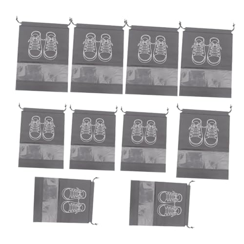 GALPADA 10stücke Schuhsack Zur Aufbewahrung Mit Transparentem Fenster Schuhtasche Aus Robustem Material Reise-schuhbeutel Für Damen Und Herren Staubbeutel Für Schuhe Tragbarer von GALPADA