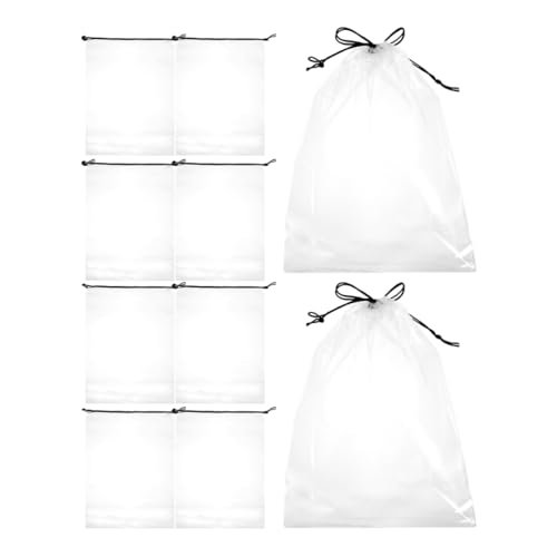 GALPADA 10stücke Transparente Schuh-reisetaschen Mit Kordelzug wasserdichte Schuhaufbewahrungstaschen Für Reisen Geeignet Für Männer Und Frauen Zum Tragen An Gepäck Oder Rucksack von GALPADA
