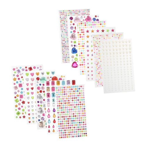 GALPADA 11blätter Strass-aufkleber Runde Edelstein-aufkleber Selbstklebende Schmucksteine Zum Aufkleben Kleine Runde Aufkleber Winzige Aufkleber Für Diy-bastelprojekte GALPADA 11blätter Strass-aufkleber Runde Edelstein-aufkleber Selbstklebende Schmucksteine Zum Aufkleben Kleine Runde Aufkleber Winzige Aufkleber Für Diy-bastelprojekte von GALPADA