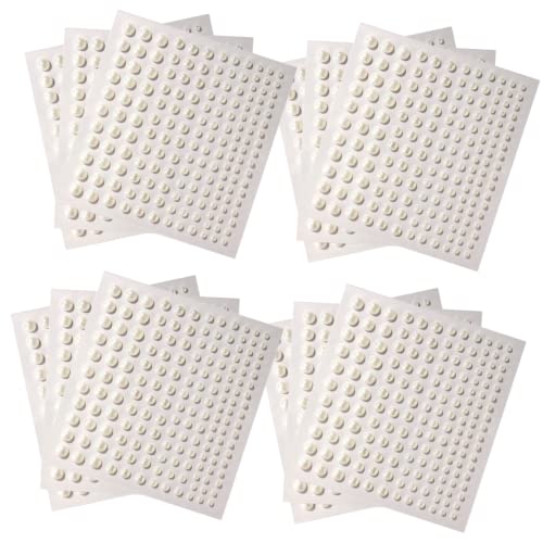 GALPADA 12 Blatt Selbstklebende Perlen Sticker für Make Up und Nail Art Hautfreundliche Dekoration für Gesicht Körper und Haar für Feste und Cosplay von GALPADA