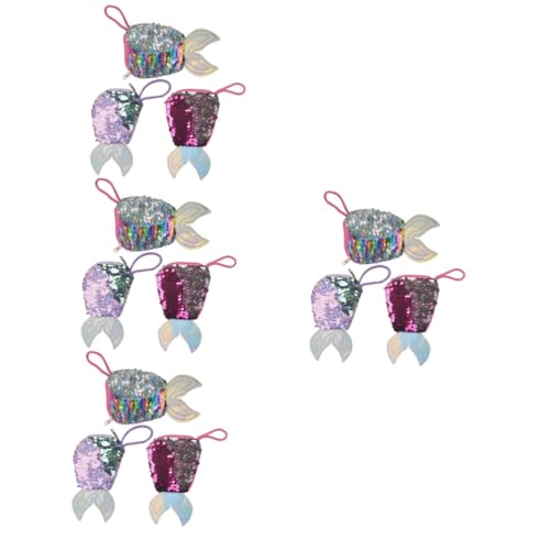 GALPADA 12 STK Pailletten-Portemonnaie Für Geldbörsen Für Mädchen Pailletten-Meerjungfrauenschwanz-geldbörse Meerjungfrau Geldbörse Geldbörsen Meerjungfrau- -geldbörse von GALPADA