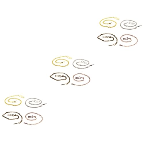 GALPADA 12stücke Taschenuhr Kette Aus Metall Für Herren Retro Stil Langlebig Vielseitig Einsetzbar Als Schlüsselanhänger Oder Gürtel-Accessoire Gold Silber Rot Bronze von GALPADA