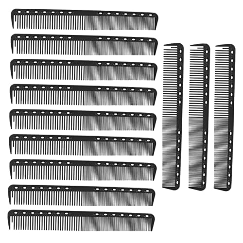 GALPADA 12stücke Kohlenstoffkämme Zum Haare Schneiden Haarschneidekämme Für Friseure Haarscherkämme Haarschnittzubehör Für Männer Und Frauen von GALPADA