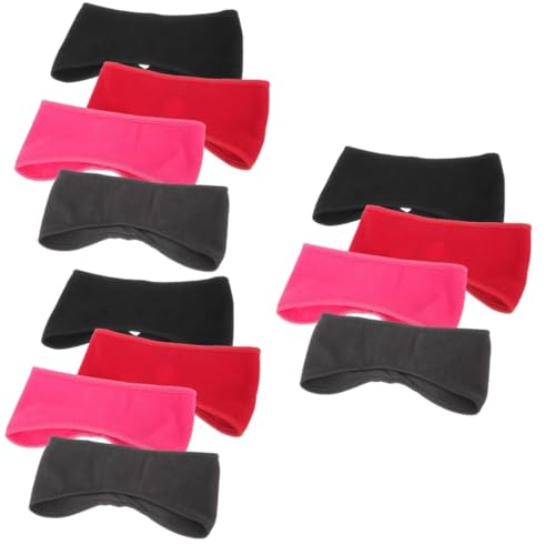 GALPADA 12stücke Winddichte Fleece-stirnbänder Für Damen Und Herren Bequeme Ohrenschutz-haarbänder Für Sport Laufen Radfahren Und Outdoor-aktivitäten Halten Sie Ihre Ohren Warm Und von GALPADA