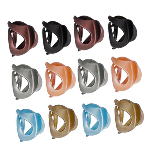 GALPADA 12 Stück Teiliges Haarklammer aus Acryl Blau Braun Orange und Khaki Rutschfeste Haarspangen für und Mädchen für Haar und Jede von GALPADA