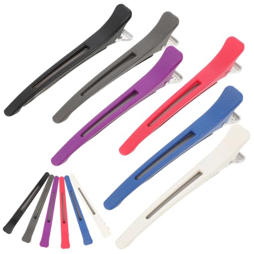 GALPADA 12 Stück Teiliges Haarklammern aus Kunststoff für Friseure Entenschnabel Haarklammern zum Stylen Damen Haarschmuck für Haartypen für Salon und Zuhause Leicht und Zufällige Farbe von GALPADA