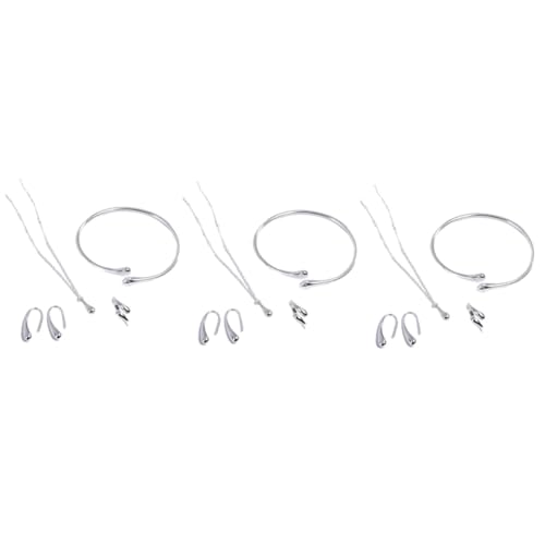 GALPADA 12stücke Wasser Tropfen Schmuckset Aus Silber Bangle Halskette Ohrringe Und Set Für Damen Für Hochzeiten Und Besondere Anlässe Silber von GALPADA