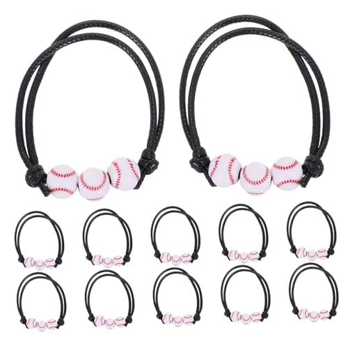 GALPADA 12stücke Baseball-charm-armbänder Mit Verstellfunktion Für Sport-partygeschenke Und Geburtstagsfeiern Als Trendiges Accessoire Für Fans von GALPADA