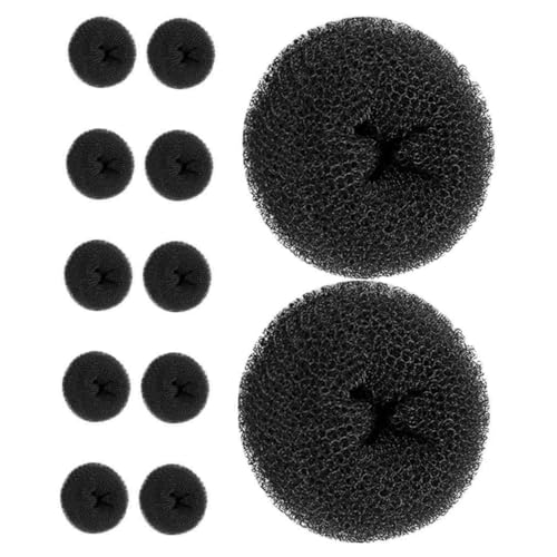 GALPADA 12stücke Haarknoten-donut Dutt-maker Für Frauen Haar-donut Styling-tools Reisegeeignet Elastisches Material Anpassbare von GALPADA