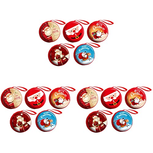 GALPADA 15 STK Geldbörsen Mit Reißverschluss Urlaub Geldbörse Geschenkbeutel Süße Geldbörse Weihnachtliche Kopfhörertasche Weihnachtsgeldbörse Mit Reißverschluss Mini-geschenktüten von GALPADA