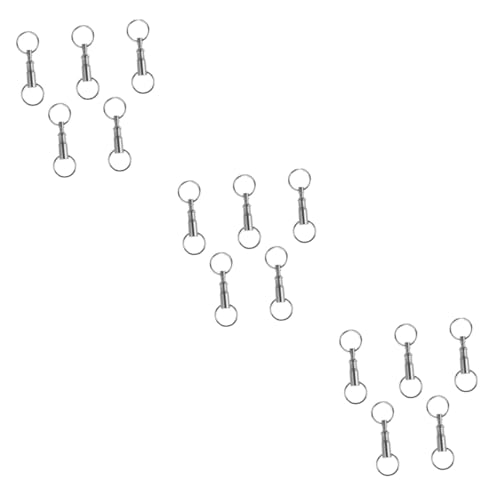 GALPADA 15 STK Hängende Schlüsselanhänger Abnehmbare Schlüsselanhänger Doppelschlüssel Doppelte Schlüsselanhänger Abnehmbarer Schlüsselanhänger Schlüsselringe Auseinander Dual von GALPADA