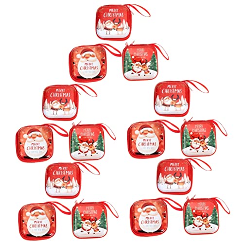 GALPADA 15stücke Geldbeutel Für Weihnachten Münztaschen Für Kleingeld Kopfhörer Und Kleine Gegenstände Praktische Geschenkbeutel Für Feiertage von GALPADA