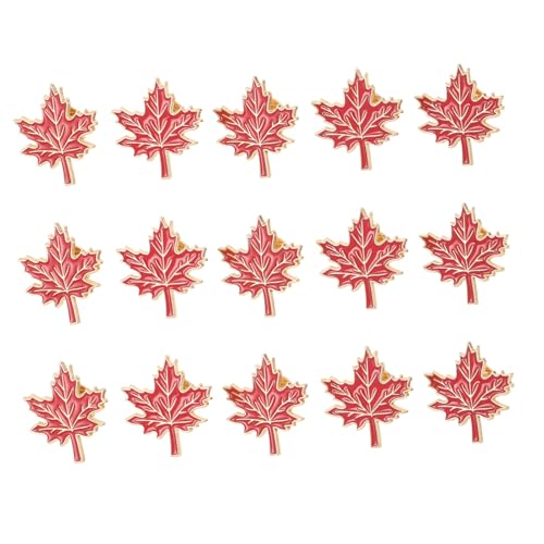 GALPADA 15 Stück Ahornblatt -Fahne Brosche Canada Day Pin Abzeichenbrosche aus Metall Ahornbroschen Lady Brosche Schmuck Modeschmuck Blattnadel Maple Pin Legierung rot GALPADA 15 Stück Ahornblatt -Fahne Brosche Canada Day Pin Abzeichenbrosche aus Metall Ahornbroschen Lady Brosche Schmuck Modeschmuck Blattnadel Maple Pin Legierung rot von GALPADA