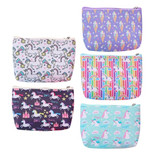 GALPADA 15stücke Teiliges Einhorn-münztaschen Aus Pu Niedliche Cartoon-geldbörsen Mit Reißverschluss Praktische Aufbewahrung Für Kleingeld Lippenstifte Und Kleine Gegenstände GALPADA 15stücke Teiliges Einhorn-münztaschen Aus Pu Niedliche Cartoon-geldbörsen Mit Reißverschluss Praktische Aufbewahrung Für Kleingeld Lippenstifte Und Kleine Gegenstände von GALPADA