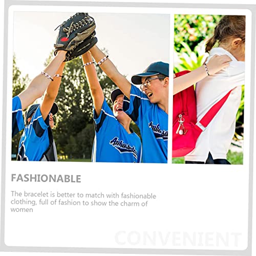 GALPADA 15 Stück Teiliges Baseball Armband Geflochtene Sport Wrist Chains für Jungen Mädchen Langlebige Leichte Schmuckarmbänder als Baseball Fan Geschenk und Modisches Accessoire von GALPADA