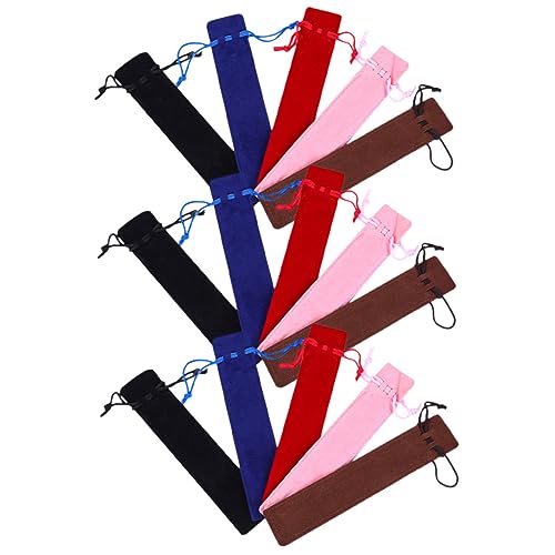 GALPADA 15 Stück Teiliges Kordelzug Stiftbeutel aus Dickem Strapazierfähigem Material Tragbare Stiftaufbewahrung für Schule Büro und Reisen Schwarz Rot Braun Blau GALPADA 15 Stück Teiliges Kordelzug Stiftbeutel aus Dickem Strapazierfähigem Material Tragbare Stiftaufbewahrung für Schule Büro und Reisen Schwarz Rot Braun Blau von GALPADA