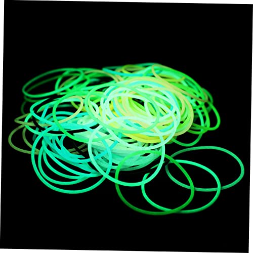 GALPADA 150Stücke Leuchtende Silikonarmbänder für Damen Vielseitige Haargummis aus Hochwertigem Silikon Party und Schmuck Basteln von GALPADA