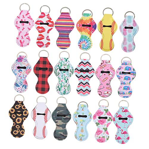 GALPADA 18stücke Neopren Lippenstift Schlüsselanhänger Halter Flaschenetui Organizer Für Kleine Lotion Flaschen von GALPADA